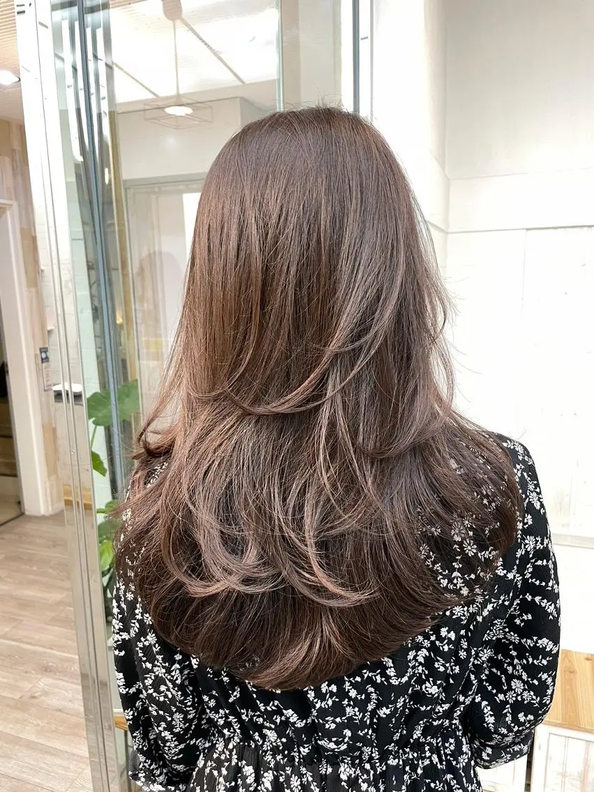 ロング カラー ブリーチ ケアブリーチ ダブルカラー イヤリングカラー ハイライトカラー カット ヘアカラー N°sopo 札幌大通のヘアスタイル