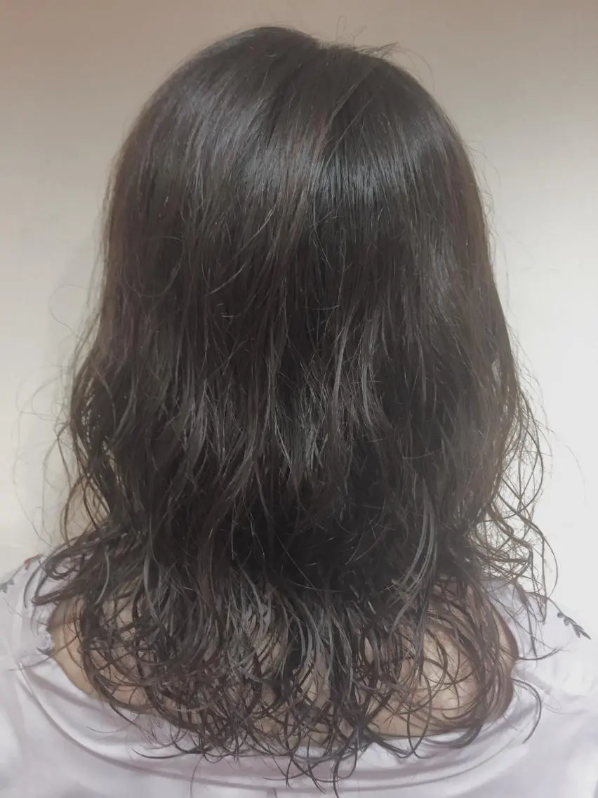 セミロング カラー パーマ セミロングパーマ アッシュ ピンクカラー ピンクアッシュ 可愛いを作る神 ナオヒロのヘアスタイル