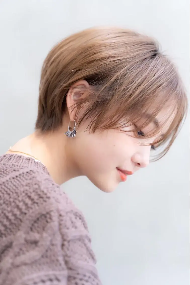 ショート カット ヘアカラー トリートメント 艶髪/レイヤーカット /髪質改善/清水のヘアスタイル