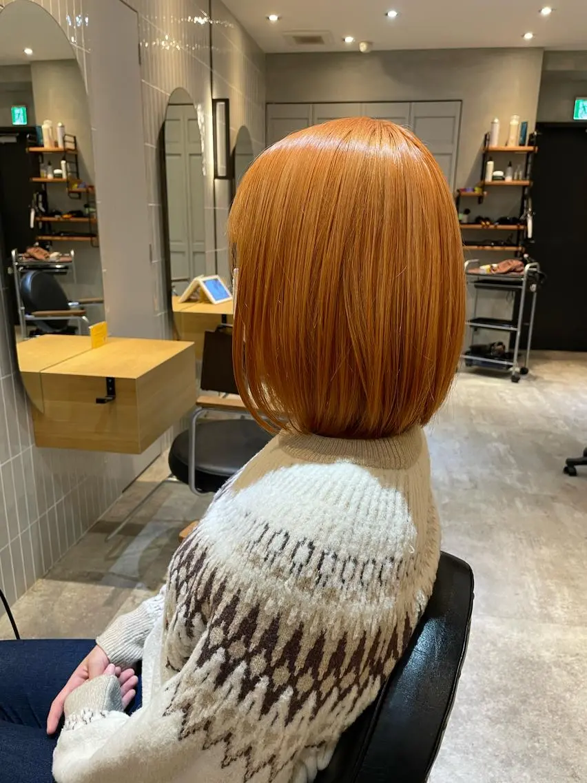 ショート 複雑履歴に対応ブリー チ無しダブルカラーのヘアスタイル