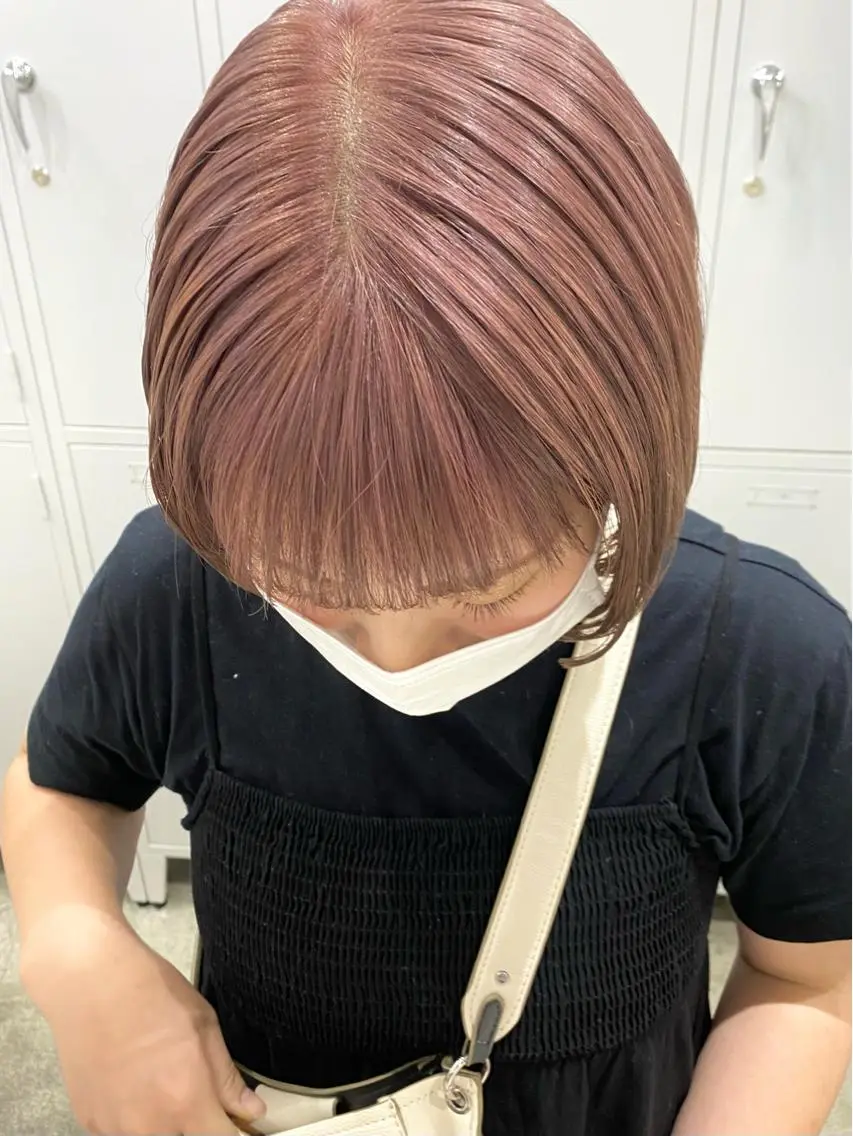 ミディアム カラー ヘアアレンジ ヘアカラー トリートメント ヘアセット kai .のヘアスタイル
