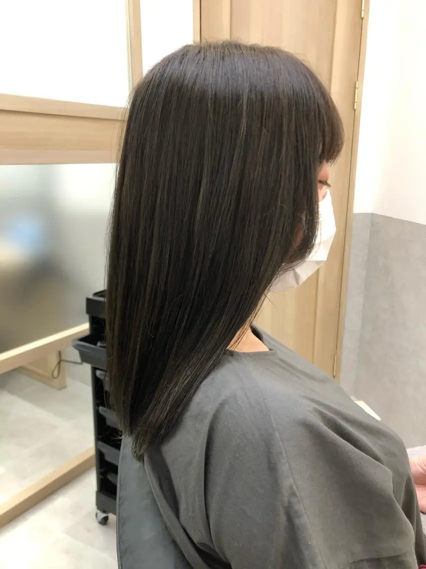 セミロング カット 縮毛矯正 トリートメント sho-go /tocca船橋南口のヘアスタイル