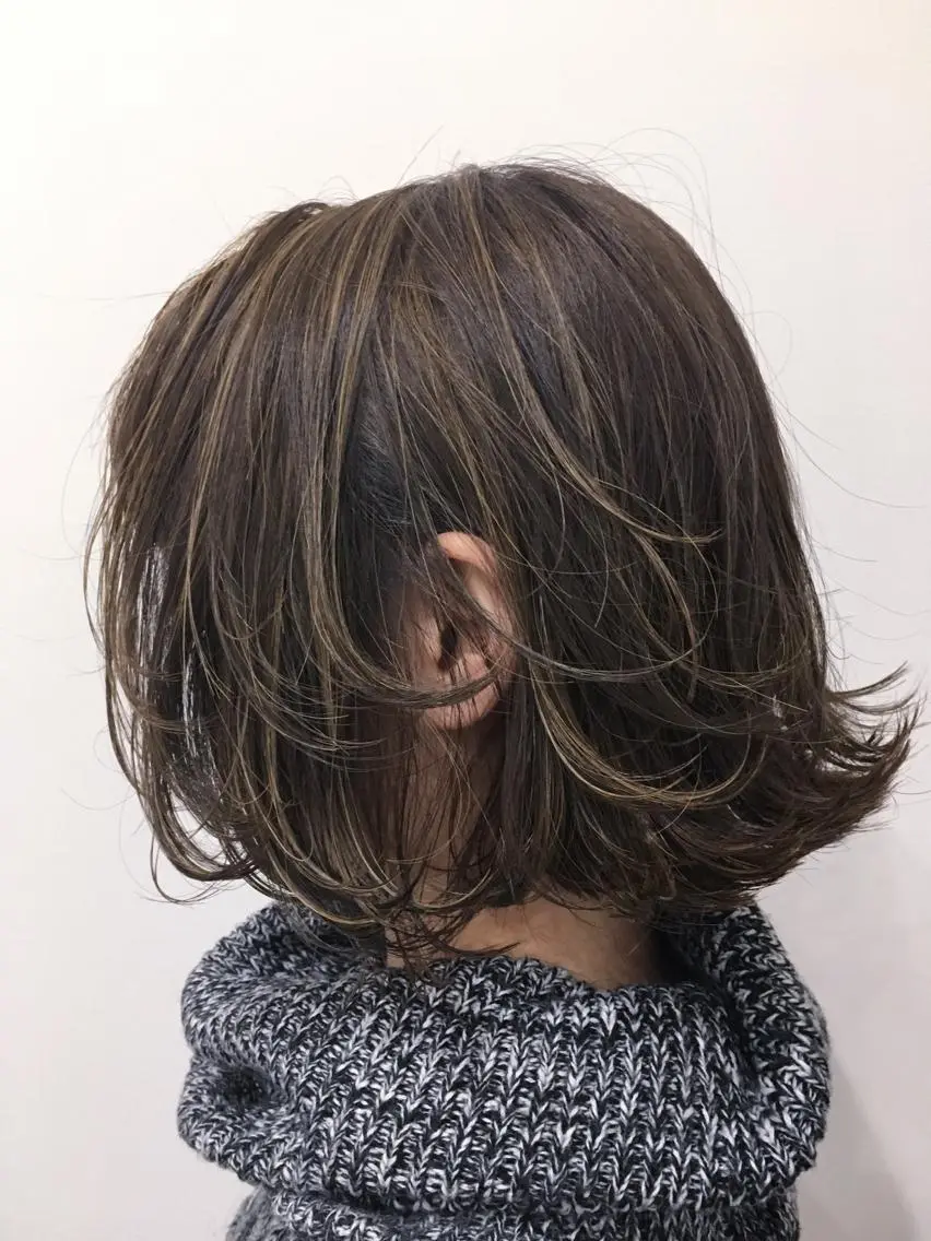 ショート カラー ハイライトカラー ハイライト ショートヘア tipi 香椎・千早のヘアスタイル