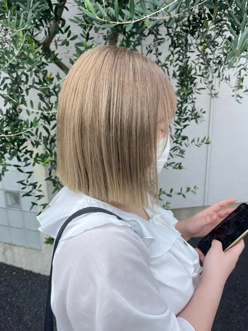 ミディアム 梶原 真帆のヘアスタイル