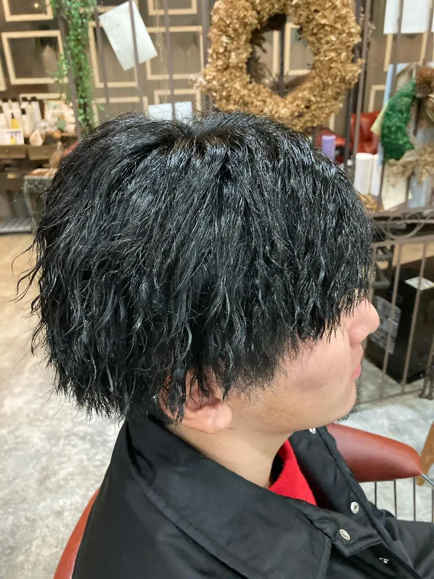 パーマ メンズ メンズパーマ メンズツイストパーマ ツイストパーマ パーマ 新田龍之輔 →メンズ/派手髪のヘアスタイル