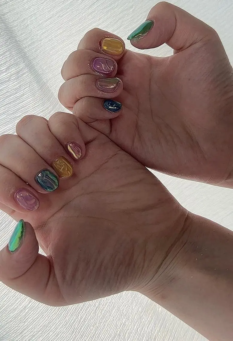 ネイル 氷ネイル・うるうるネイル ぷっくりネイル Mimi Nailのネイルデザイン