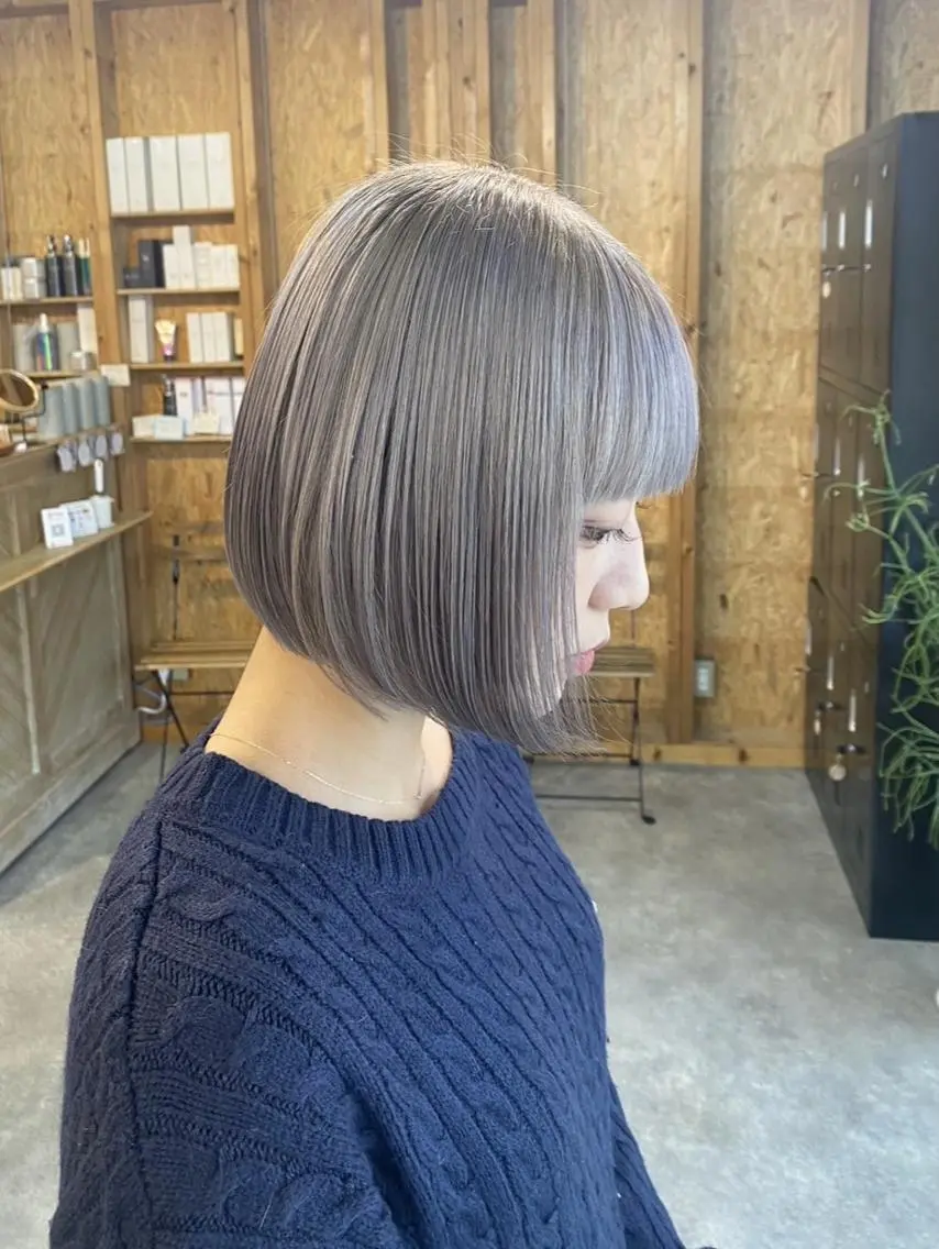 ショート カット ヘアカラー トリートメント 💕モテベージュ 🧡NANAKO🧡のヘアスタイル