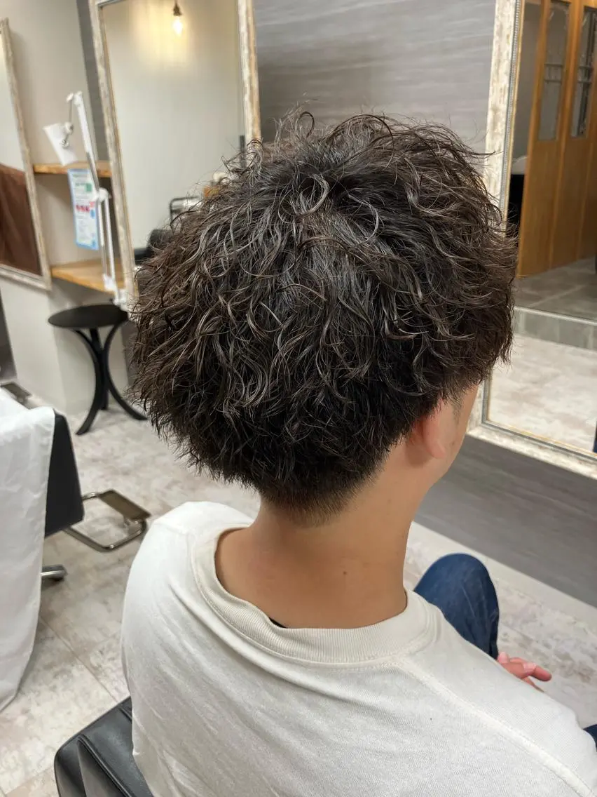パーマ メンズ カット パーマ メンズ特化/パーマ/ フェードWATARUのヘアスタイル
