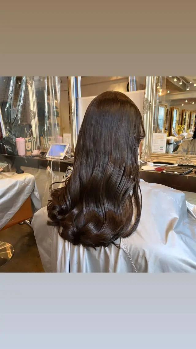 ロング カット ヘアカラー トリートメント 髪質改善/shuki 韓国/代表取締役のヘアスタイル