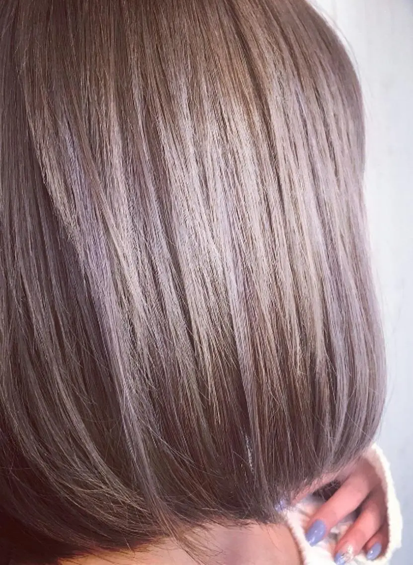 ロング カラー パーマ ヘアアレンジ チビ編み込みエクステ シールEXどぅ〜すのヘアスタイル