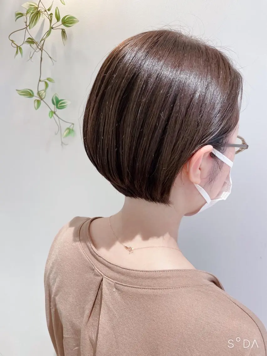 ショート カラー 大人女性ショート専門 tomodaのヘアスタイル