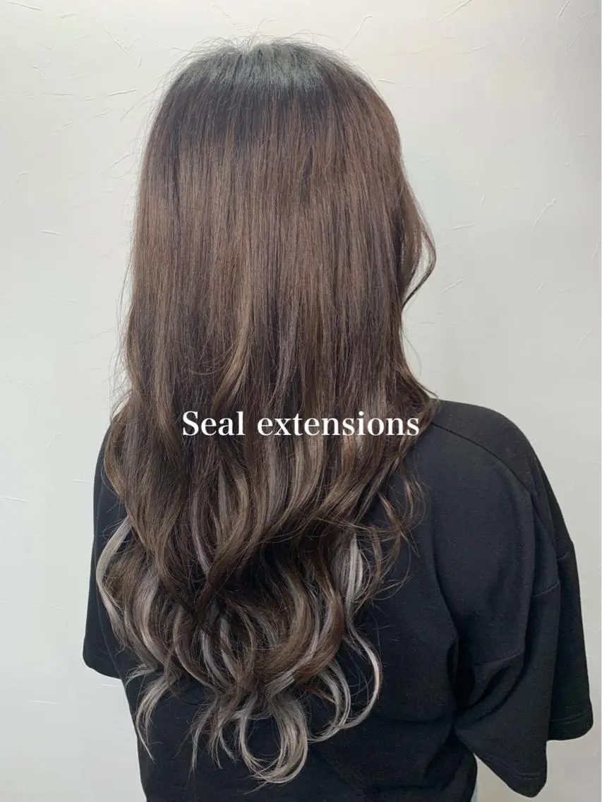 セミロング エクステ エクステ＊美髪サロン KR2S河内長野店長のヘアスタイル