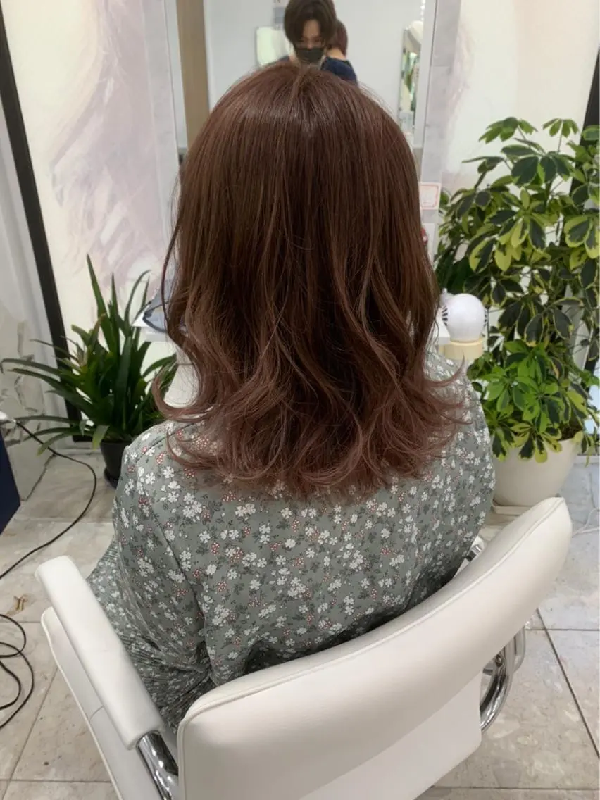 セミロング カラー カラー特化サロン ピリナ相武台前のヘアスタイル