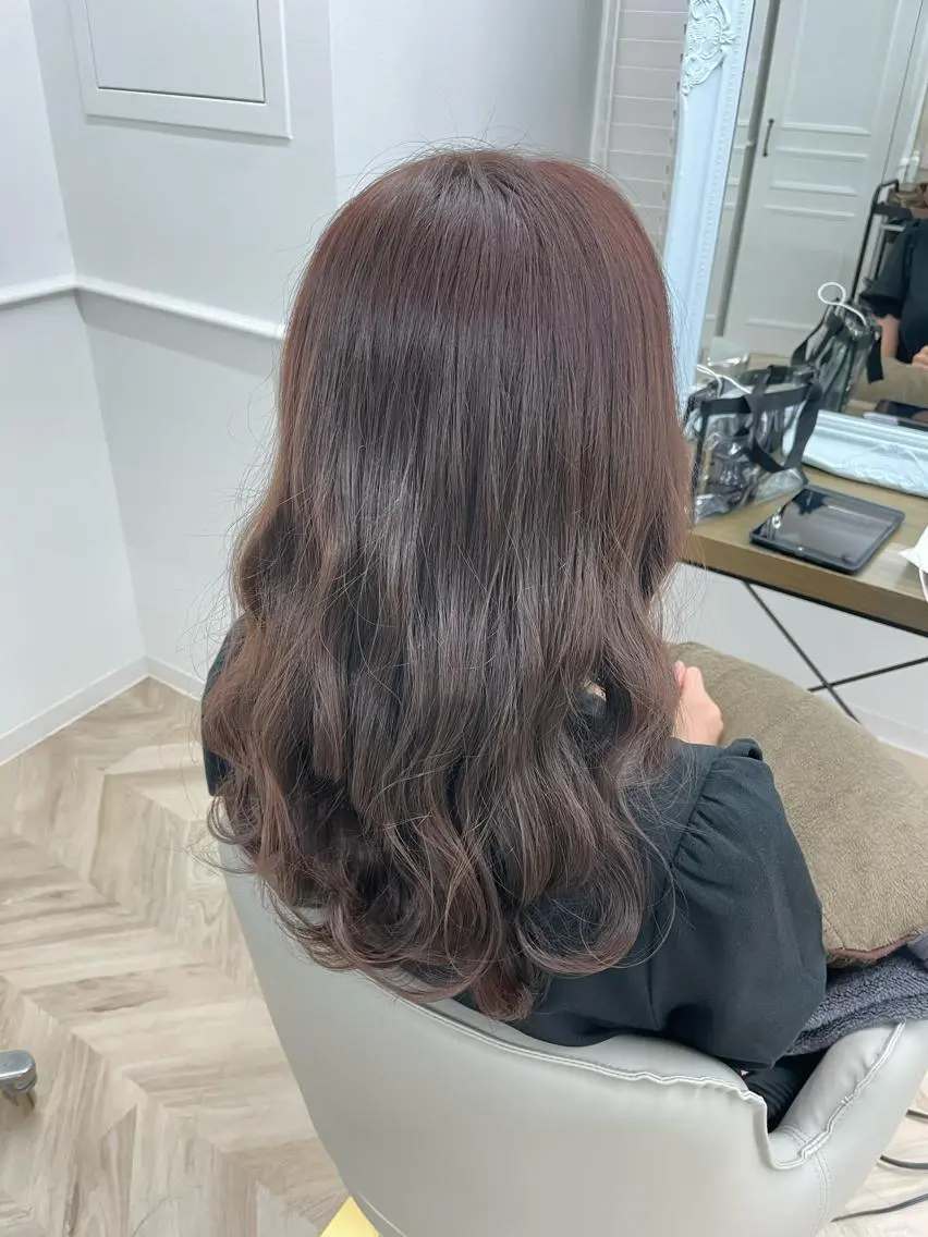 ロング カラー イルミナカラー ラベンダーカラー ラベンダーピンク ピンクカラー カット ヘアカラー 💖透明感カラー💖 mayukoのヘアスタイル