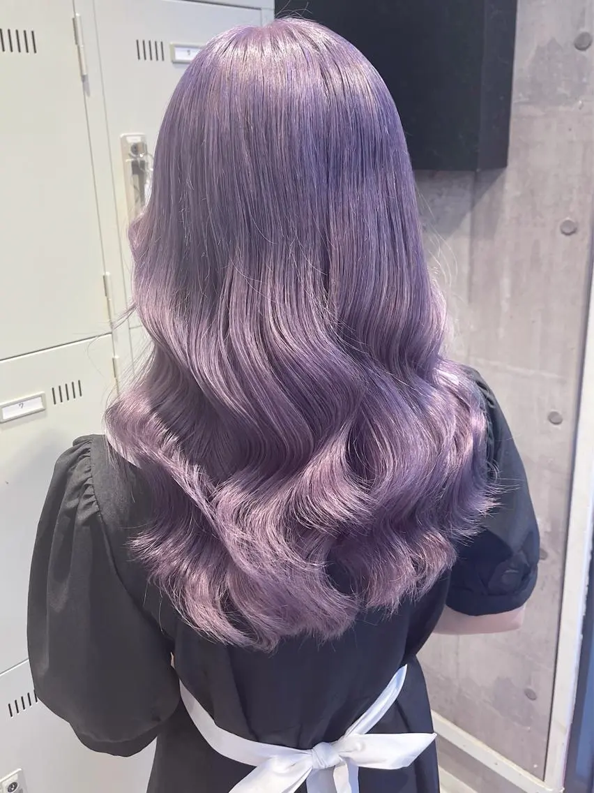 ロング カラー パーマ ヘアアレンジ メンズ キッズ ネイル マツエク・マツパ アイブロウ レイヤー/ダブル カラー/YURINAのヘアスタイル