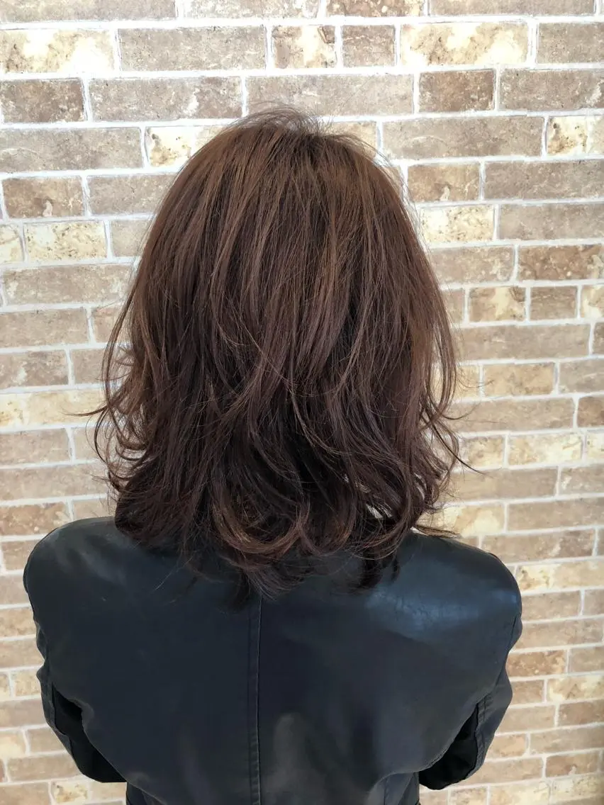 ミディアム 福元 保雄のヘアスタイル