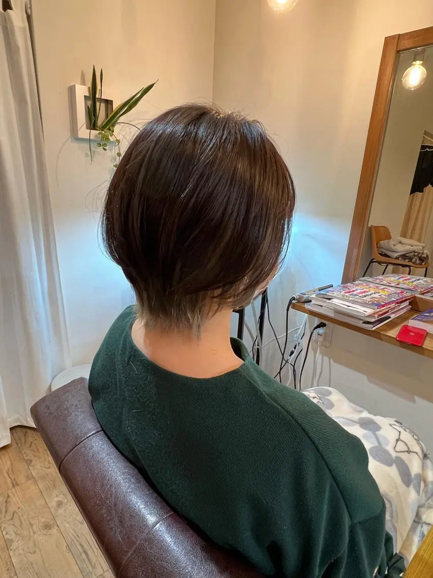 ショート カラー ショートヘア ウルフカット カット ヘアカラー トリートメント 松永 真弥のヘアスタイル