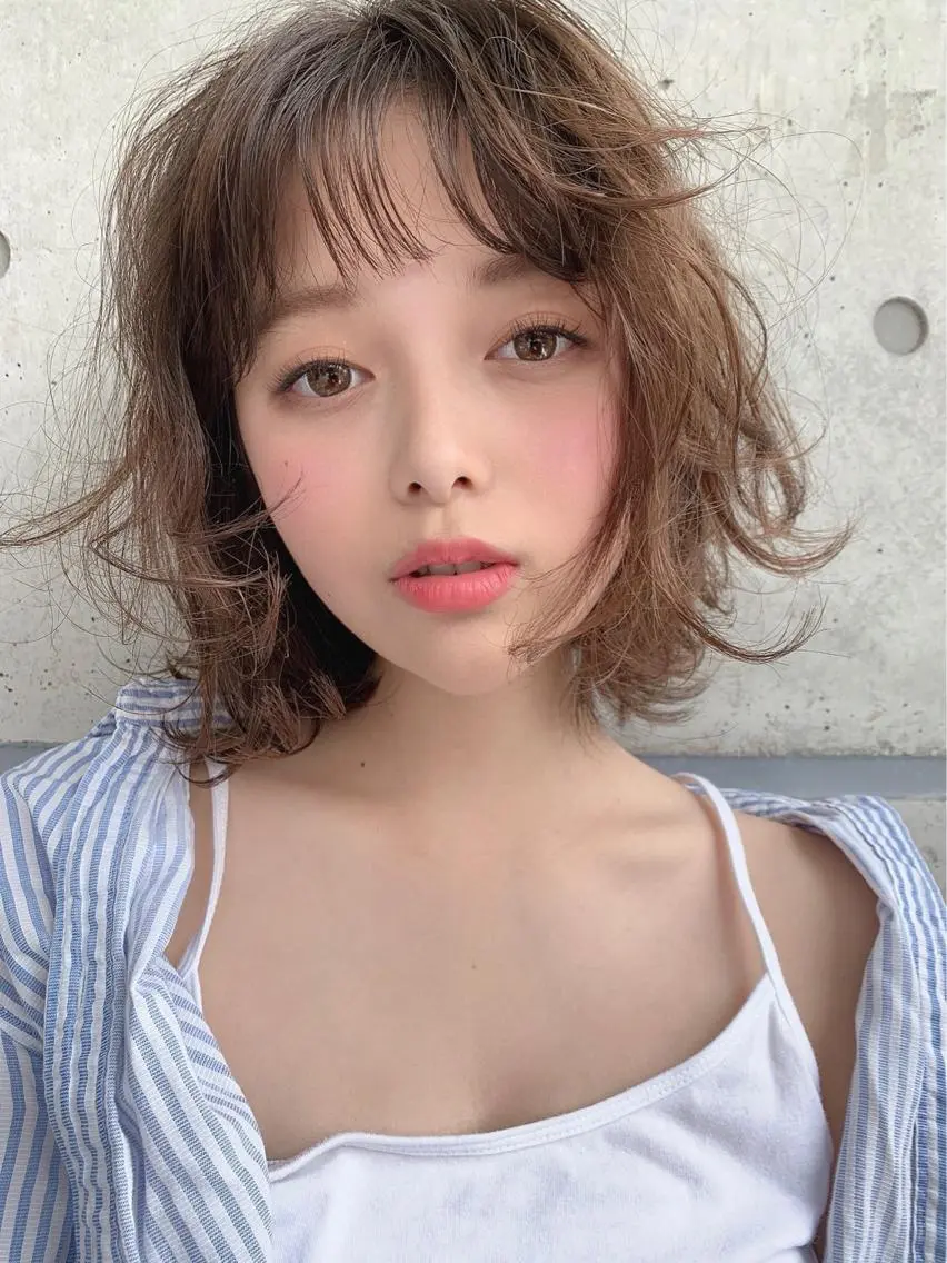ショート カラー パーマ ヘアアレンジ カット ヘアカラー トリートメント ヘアセット 🎀愛されモテヘア♡ 梅澤夏基🎀のヘアスタイル
