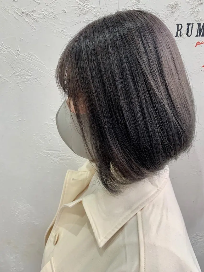 ミディアム ヘアカラー トリートメント 大内 志穂のヘアスタイル