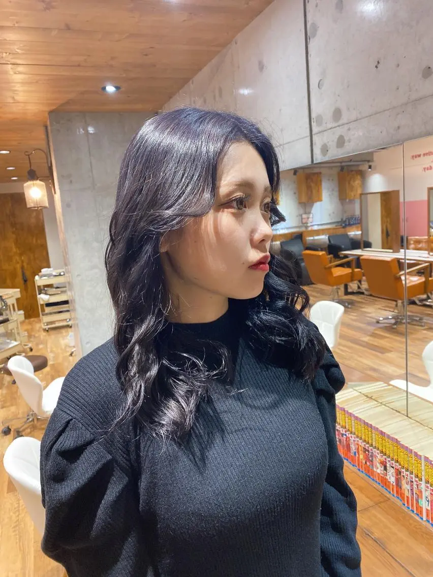 セミロング ヘアカラー トリートメント 🎨デザイン🥇 美髪・艶髪　日暮千敬のヘアスタイル