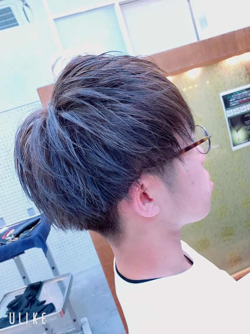 ショート メンズ マッシュ カット ヘアカラー ヘッドスパ メンズ/韓国レイヤー /透明感カラー那須野のヘアスタイル