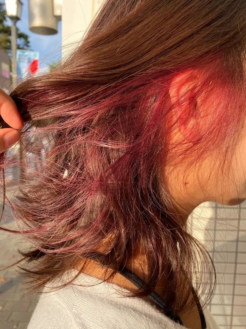 ミディアム 女性目線でつくる ボブ縮毛矯正のヘアスタイル