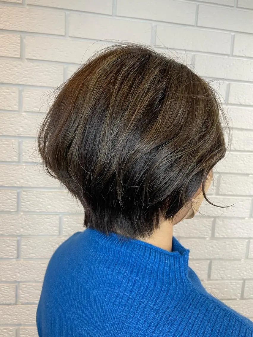 ショート カラー ショートボブ ボブ ショートヘア ニュアンスデザイン✄ YOU♡のヘアスタイル