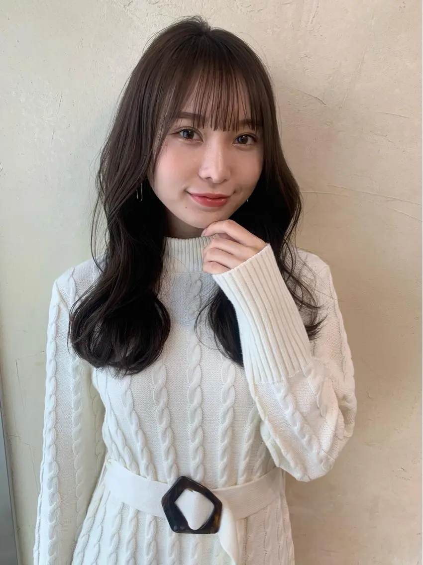 ロング カット ヘアカラー トリートメント 中園 祥吾のヘアスタイル