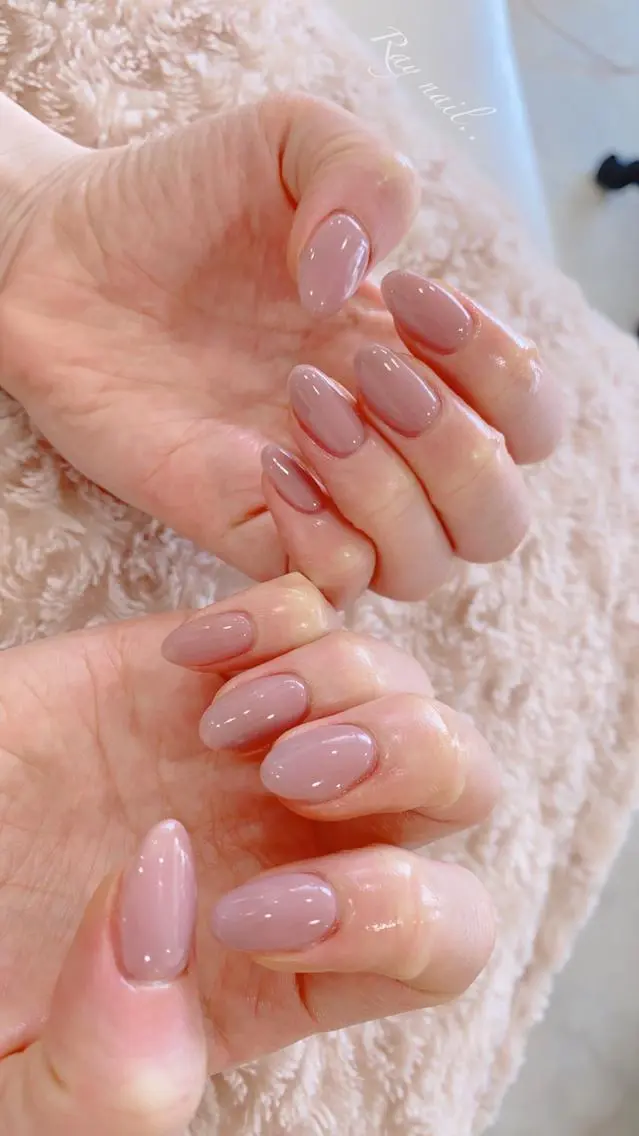ネイル パープル ハンドネイル フットネイル nailsalon ∞ ﾐｶﾅﾙ ∞のネイルデザイン