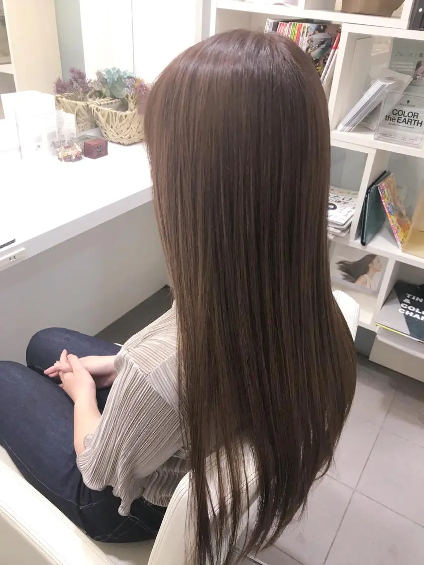 ロング カラー YASU🍎CUT 赤系カラー/ヘアケアのヘアスタイル