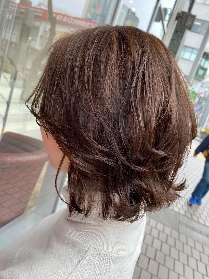 ショート カラー アッシュ 透明感カラー デザインカラー✨新倉 佑奈のヘアスタイル