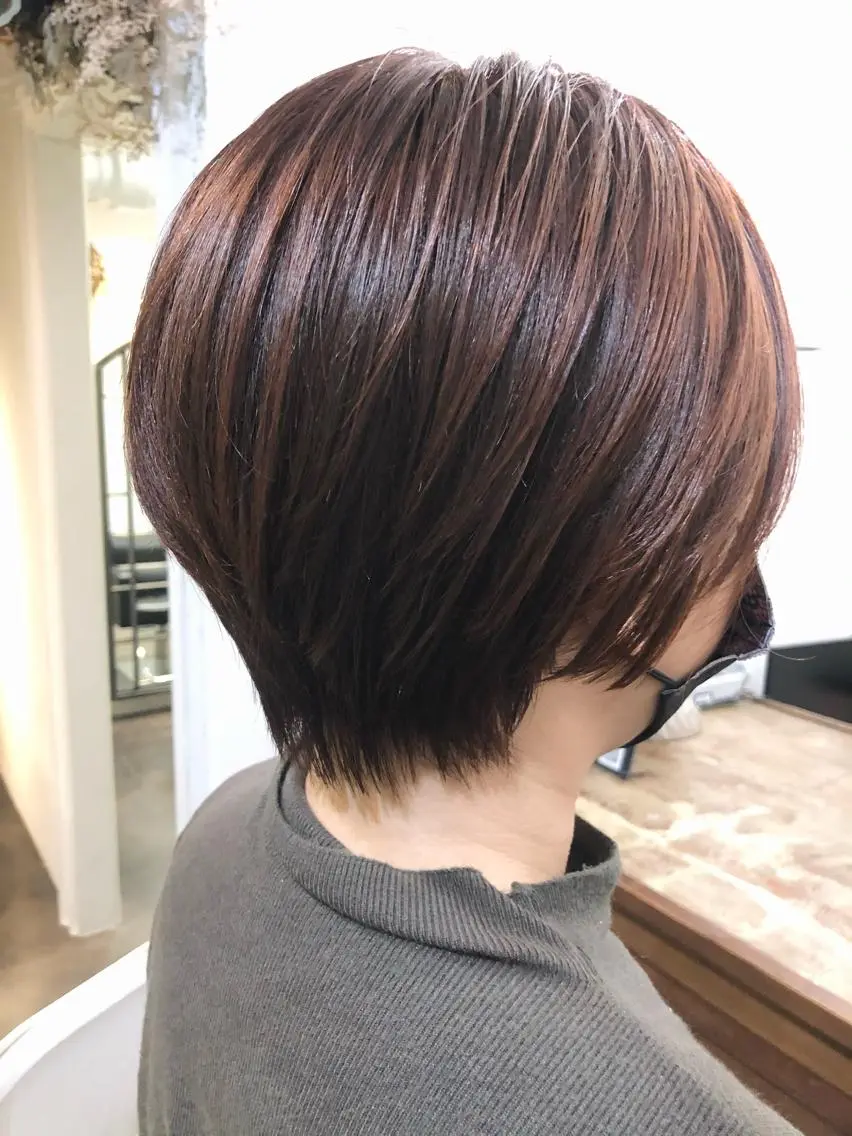 ショート ショートボブ ボブ ショートヘア カット 千葉 郁也のヘアスタイル