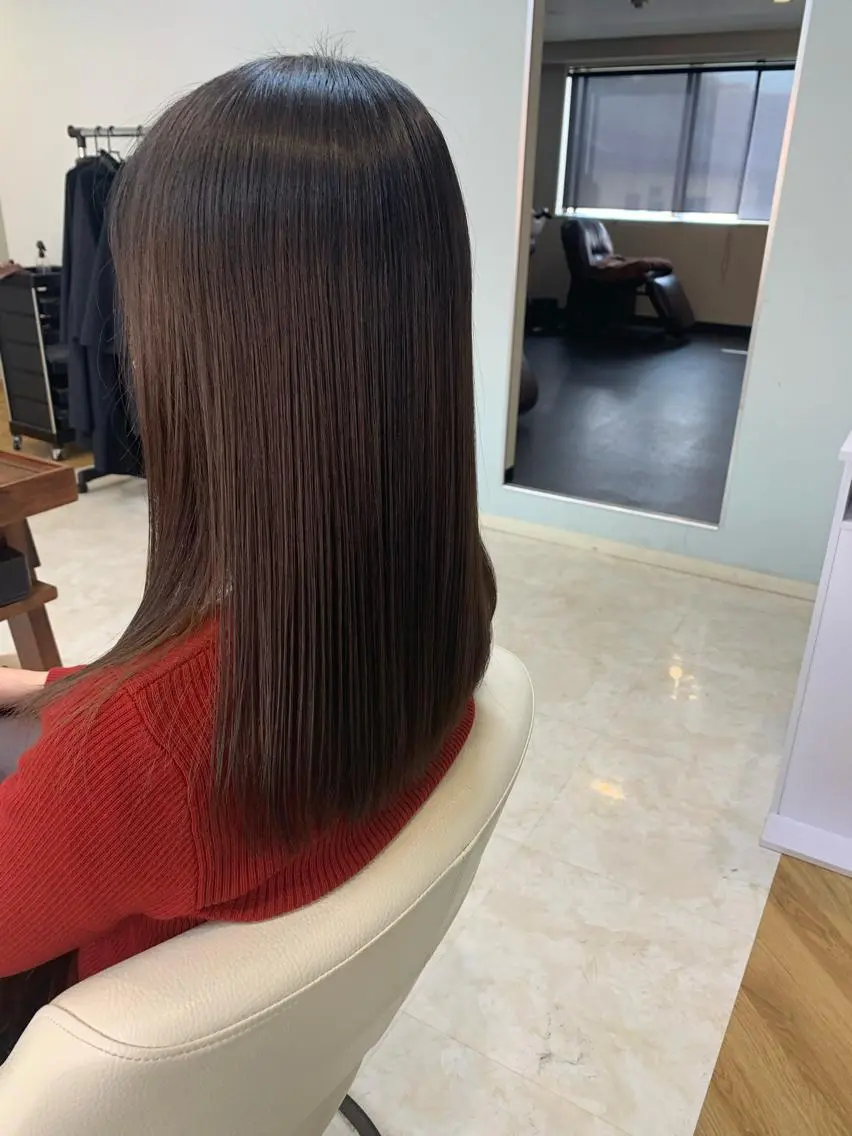 ロング カット 縮毛矯正 トリートメント （ayame） minoruのヘアスタイル