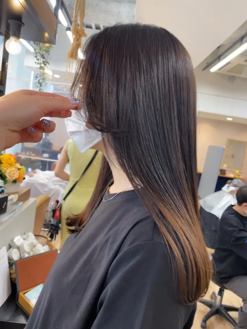 ロング カラー パーマ ヘアアレンジ ✨艶髪✨ 奈須晴香のヘアスタイル