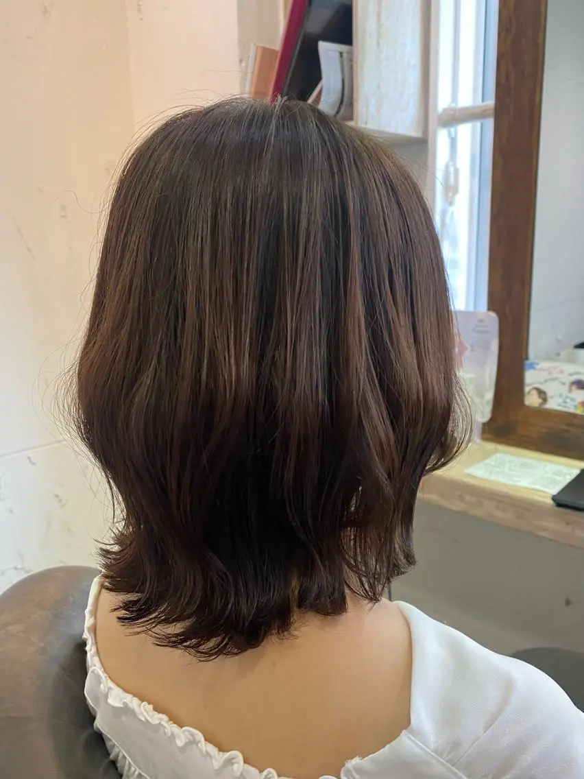 ミディアム カラー 心斎橋美容室 ARCHEあやかのヘアスタイル
