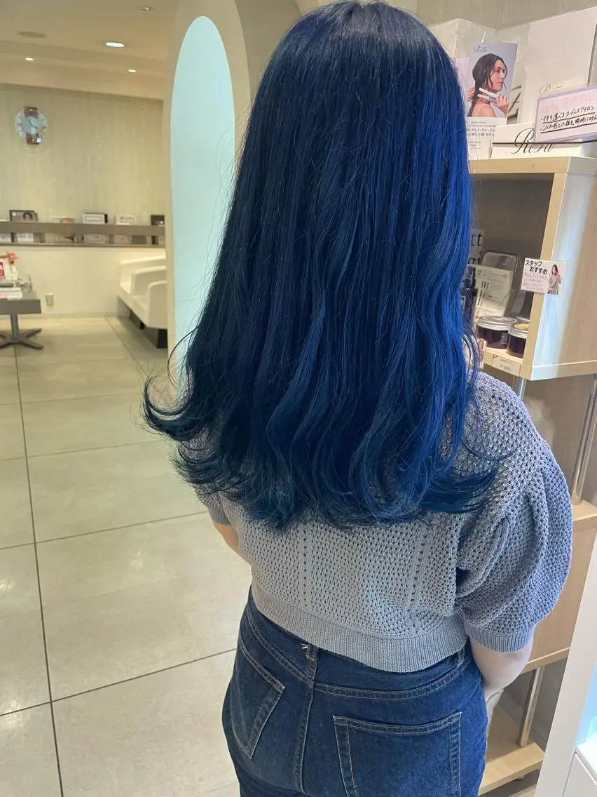ロング カラー カット ヘアカラー 松佐 ゆかりのヘアスタイル