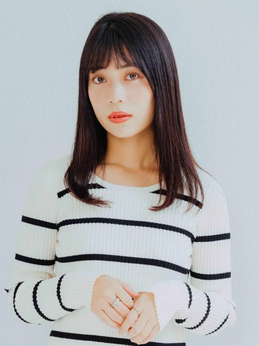 セミロング カラー パーマ ヘアアレンジ メンズ ネイル マツエク・マツパ メンズウルフカット アディクシーカラー 透明感カラー ボブ ウルフカット 藤井 仁紀のヘアスタイル