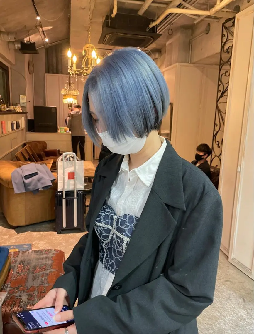 ショート カット ヘアカラー トリートメント 🔥女子ウケ🔥 メンズカットRIOのヘアスタイル