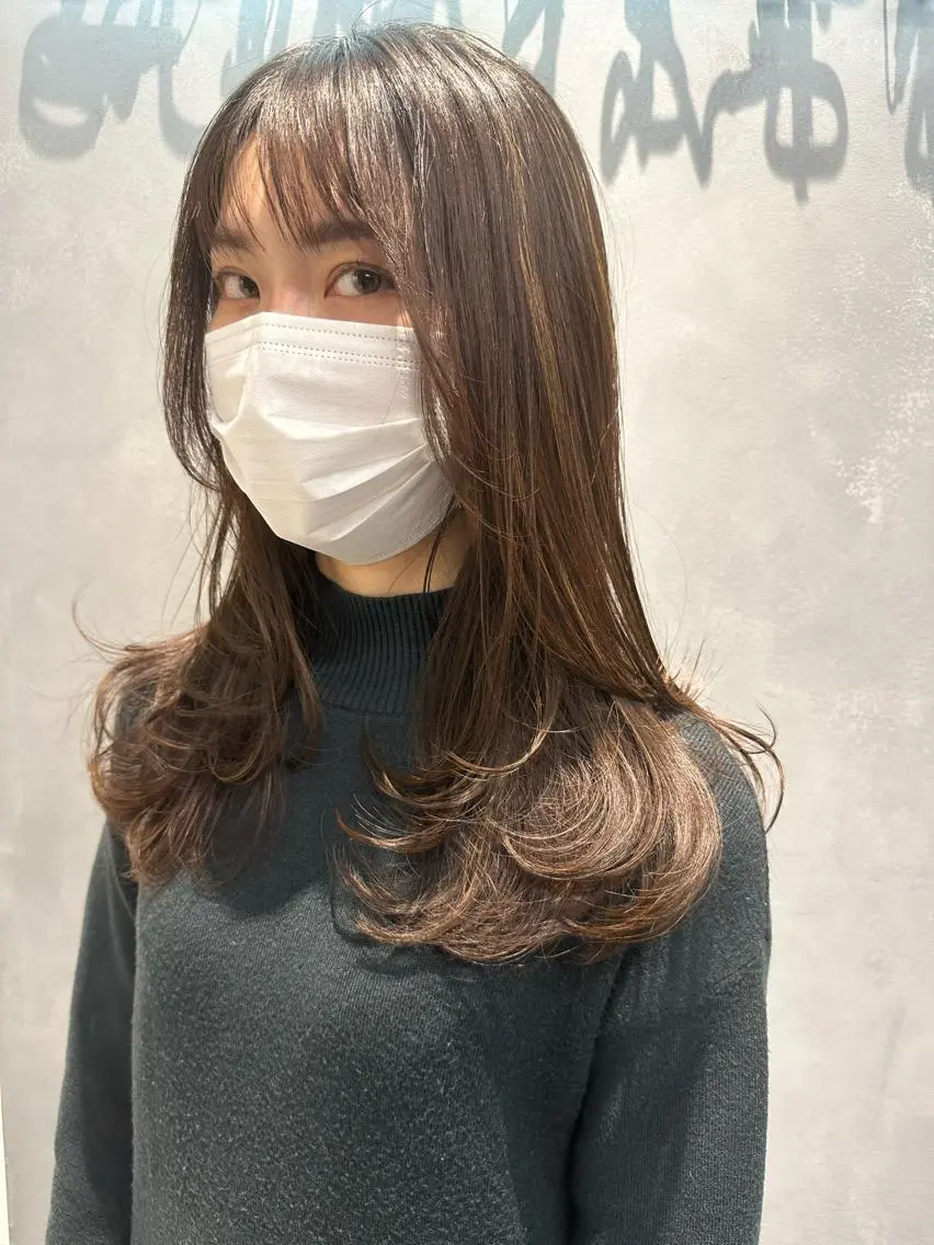 ロング カラー レイヤーカット 表参道美容師 ぶんじのヘアスタイル