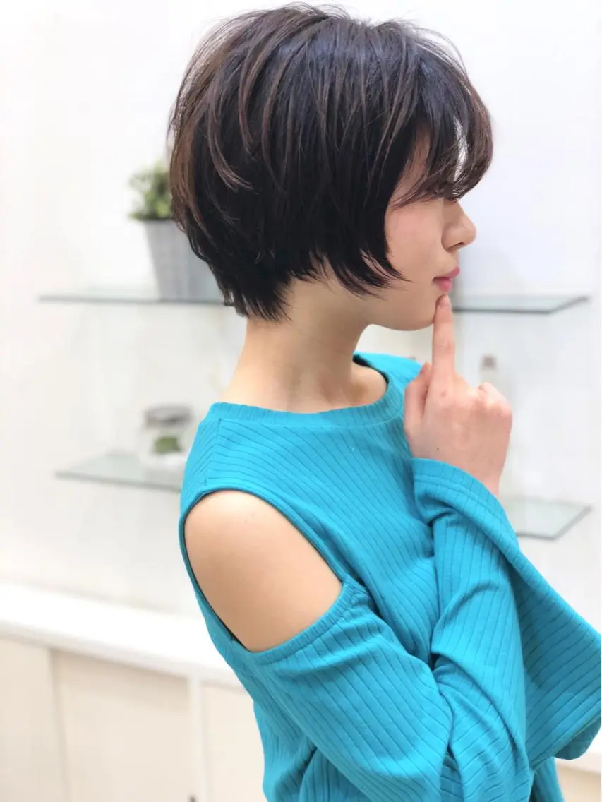 ショート カラー ショートボブ ボブ ショートヘア 小顔カット ディレクター ノナカのヘアスタイル