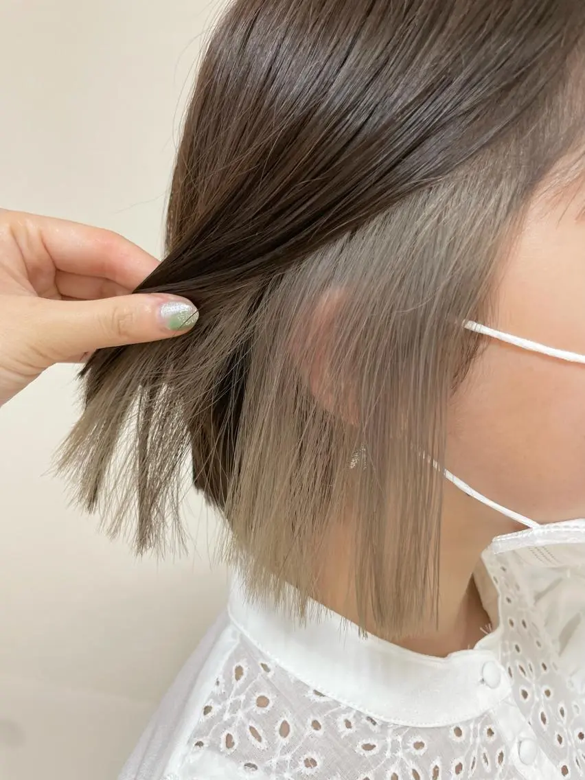 ミディアム カラー ヘアアレンジ カット ヘアカラー 【Sweep】おじま のぞみのヘアスタイル
