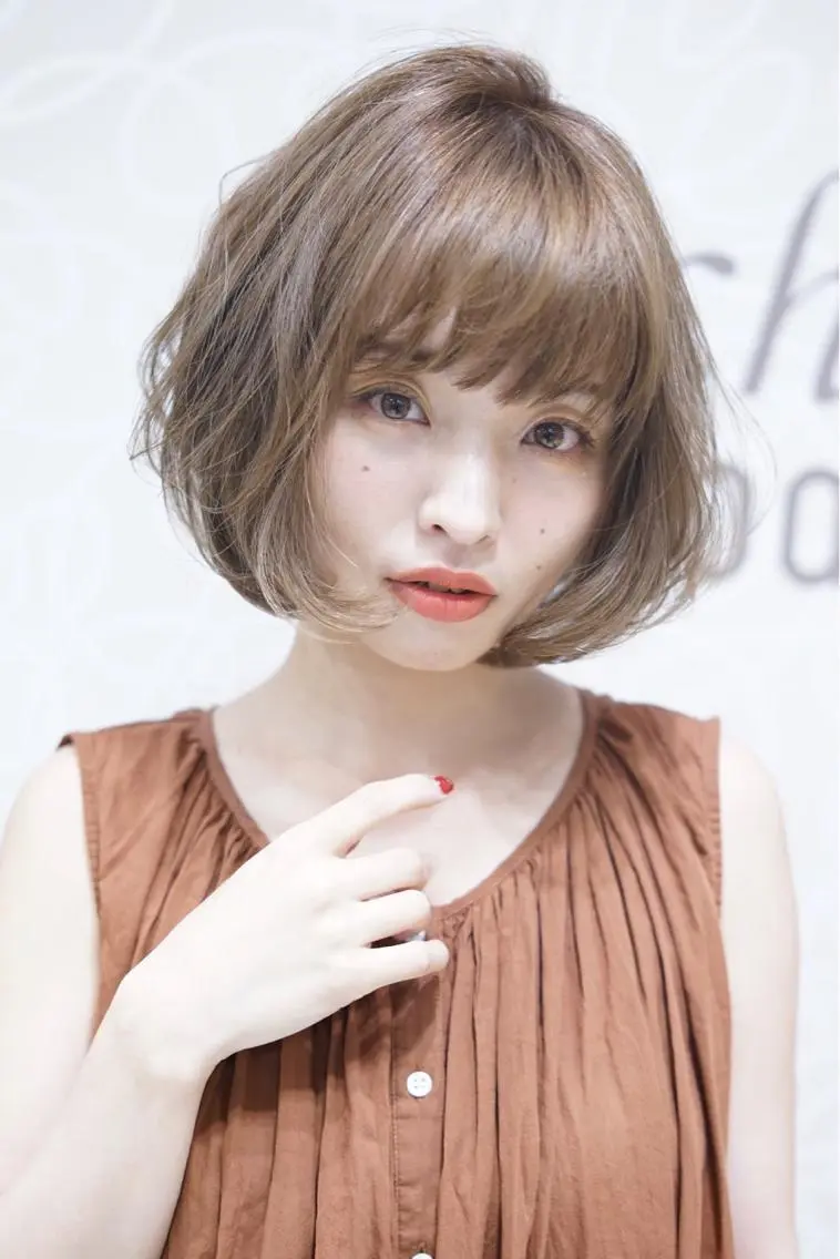 ショート カラー ヘアアレンジ 個室で似合わせ好印象 🧡外山弥千代のヘアスタイル