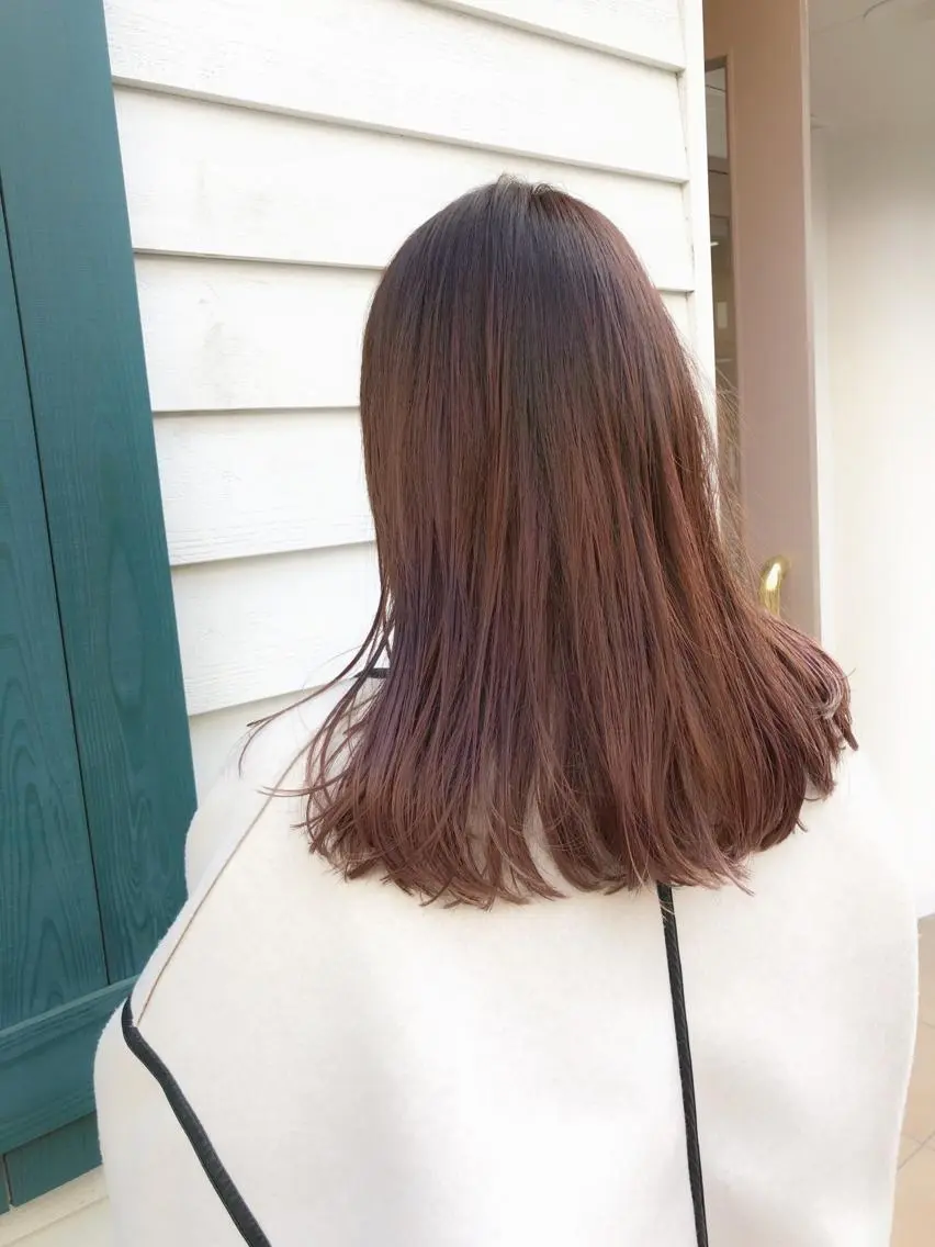 ミディアム カラー ラベンダーカラー ピンクカラー ピンクラベンダー 山崎 俊介のヘアスタイル