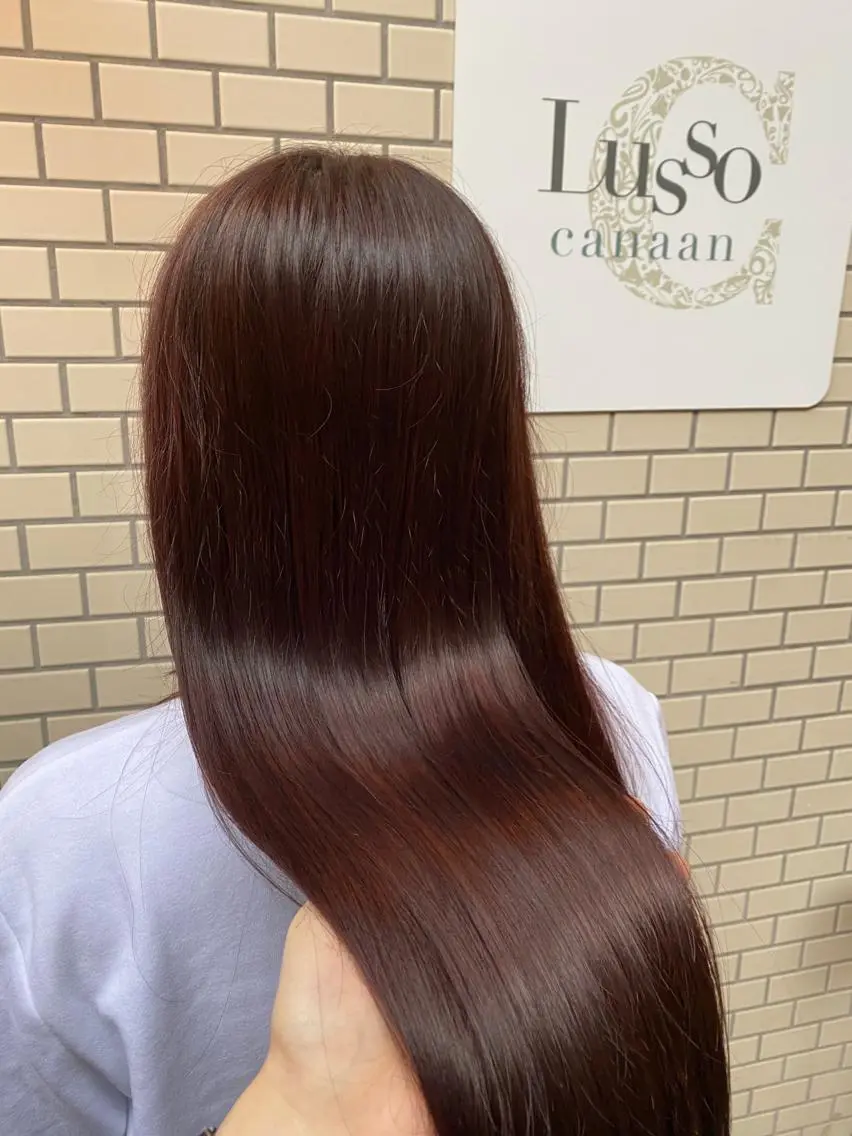 ロング カラー 庭山 理沙のヘアスタイル