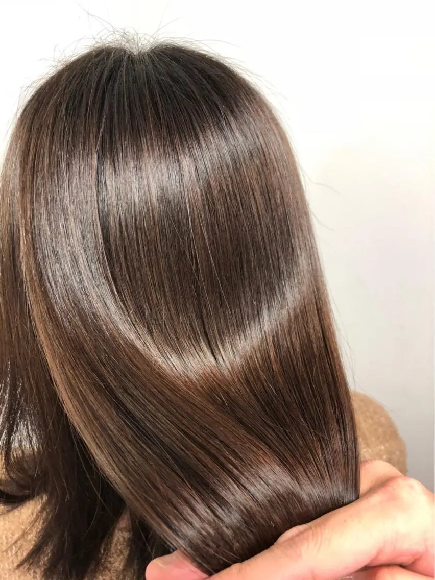 セミロング 縮毛矯正 榊原 達伸のヘアスタイル