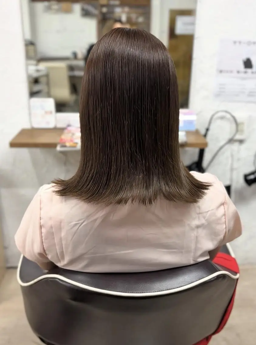 ミディアム カラー カット ヘアカラー 髪質改善shoma mikiのヘアスタイル