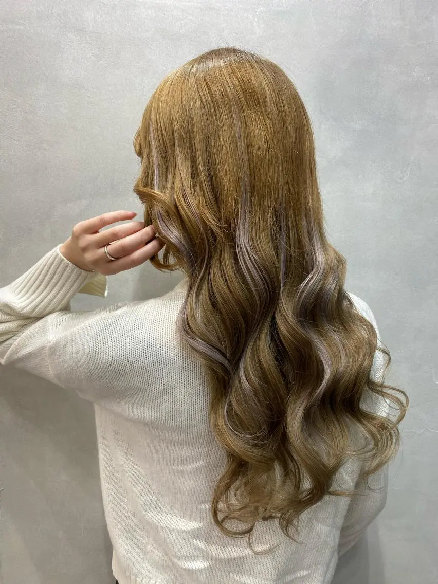 ロング カラー ヘアアレンジ FAAM Tsuneのヘアスタイル