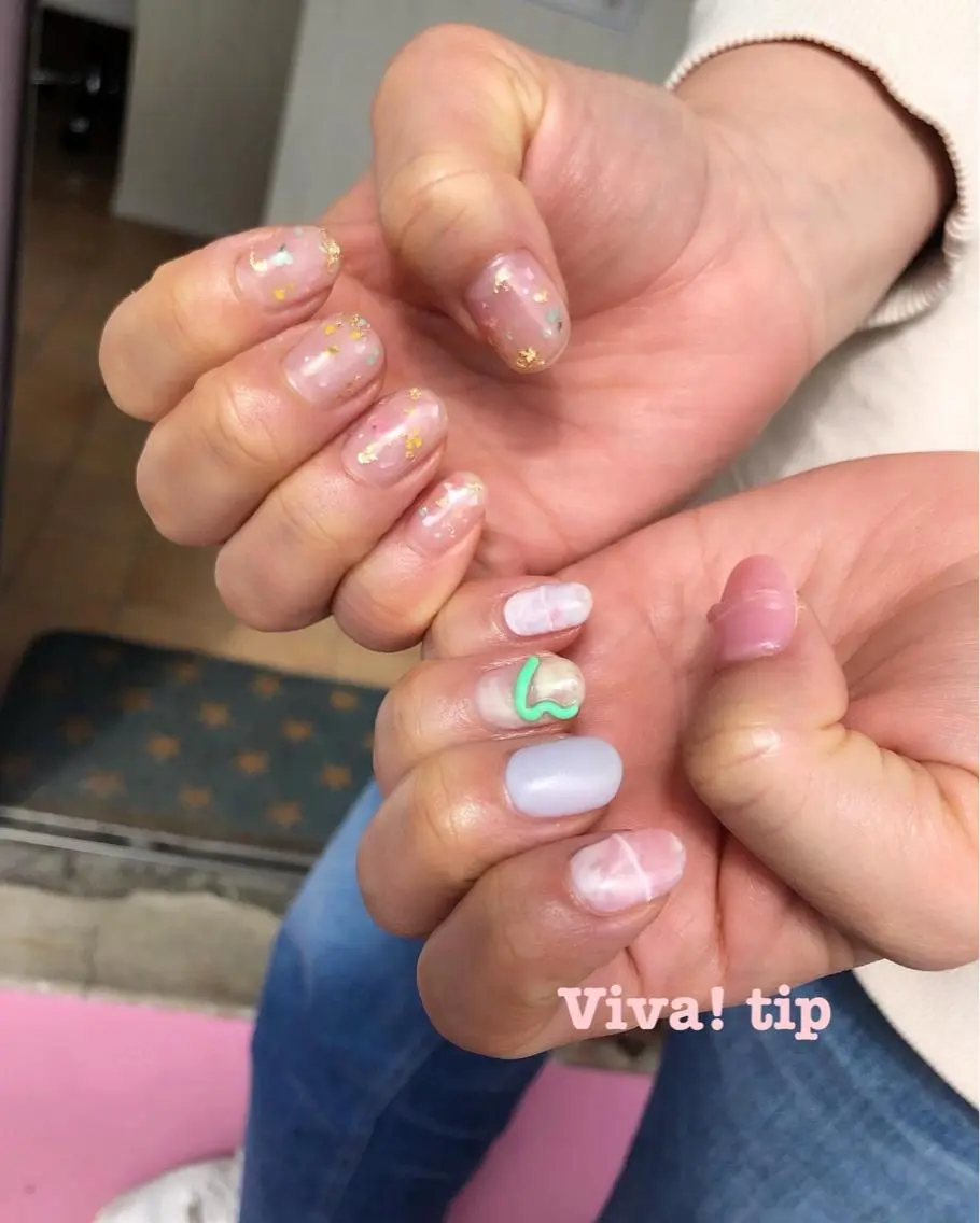 ネイル フラワーネイル Viva!tip ビバティップネイルのネイルデザイン