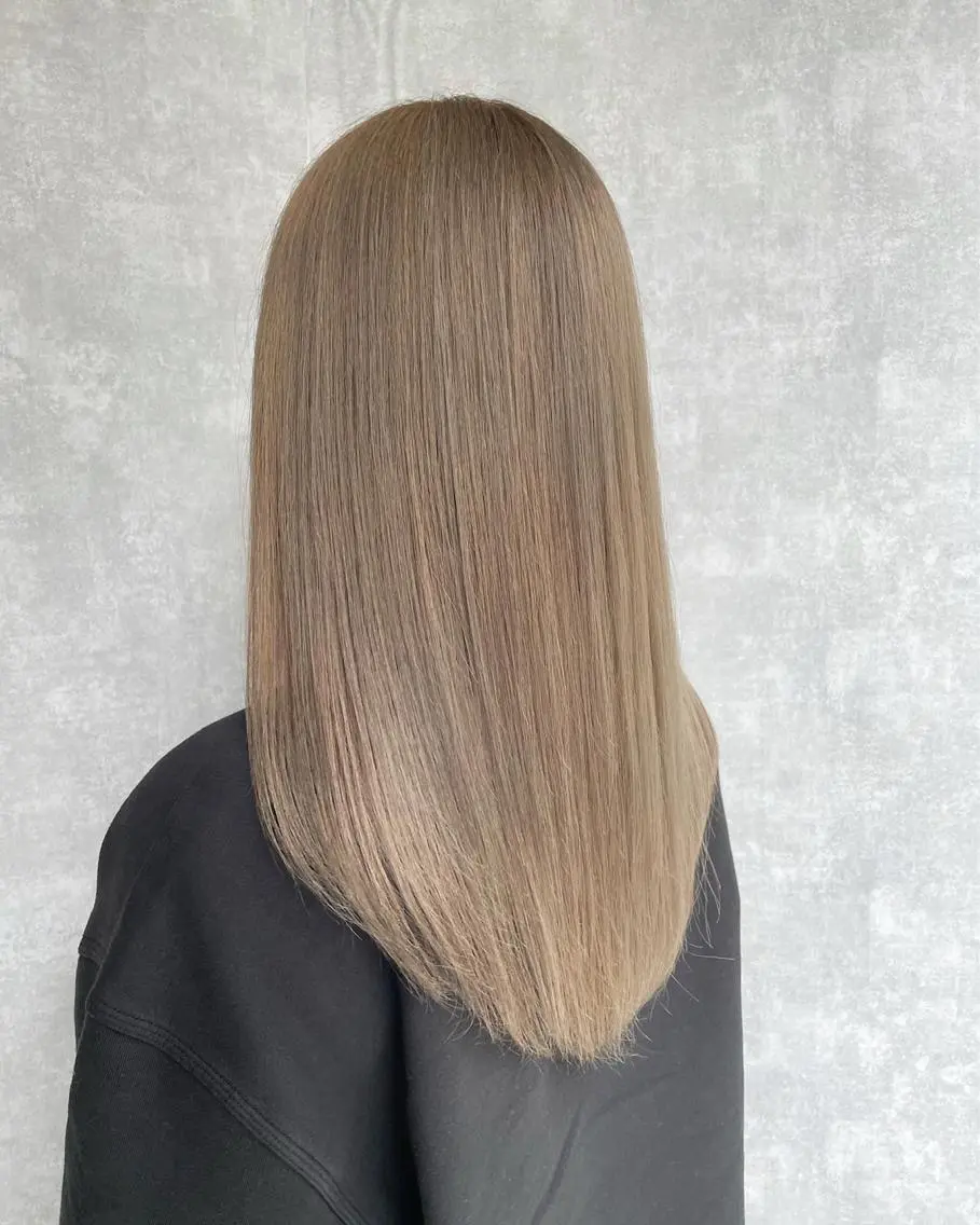 ロング カラー カット ヘアカラー トリートメント 【完全個室】髪質改善 暖色カラー/山崎唯奈のヘアスタイル
