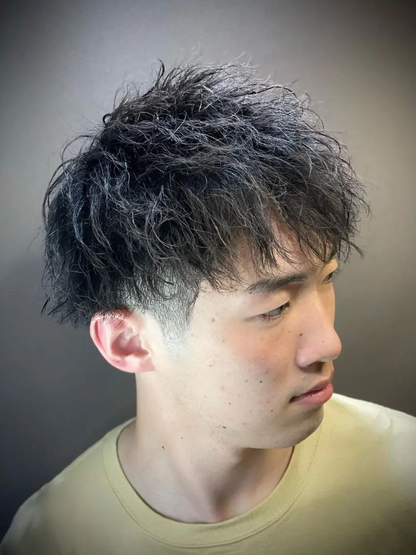 ショート パーマ メンズ ⚡️メンズ特化⚡️ 倉林 隼大のヘアスタイル